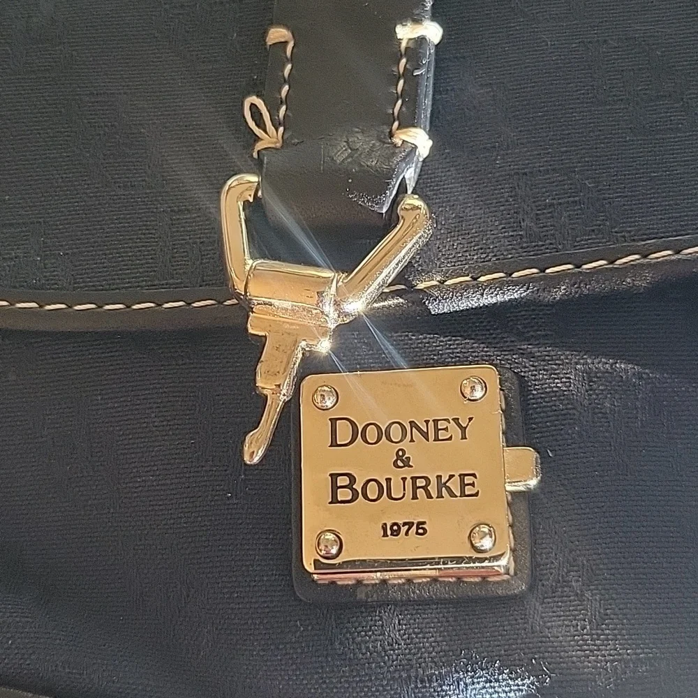 Dooney & Bourke Signature Wristlet With Gold Hardware
